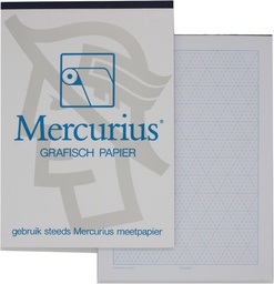 [TIM-MH25026] Isometrisch grafisch papierblok Mercurius A6 50vel