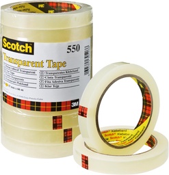 [TIM-CC51566] Plakband Scotch 550 15mmx66m transparant (10)