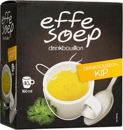 [TIM-ES00011] Soep Effe Soep drinkbouillon kip 160ml (40)