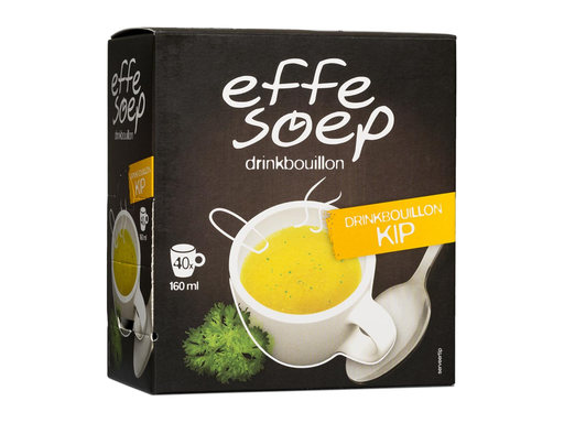 [TIM-ES00011] Soep Effe Soep drinkbouillon kip 160ml (40)