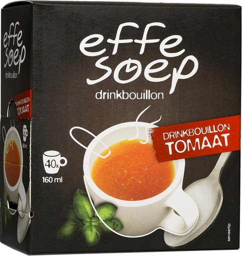 [TIM-ES00010] Soep Effe Soep drinkbouillon tomaat 160ml (40)