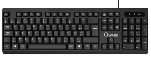 [TIM-9440002] Toetsenbord Qware Liverpool qwerty zwart