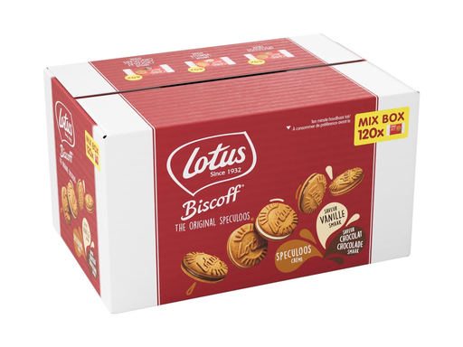 [TIM-4706100] Koekjes Lotus gevulde speculoos Mix Box (120)
