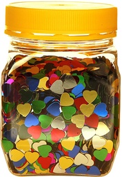 [TIM-530060] Confetti hartjes Bouhon pot 160g assorti