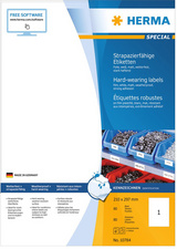 [HER-4584] Etiketten Herma A4 01 etik/bl 210x297mm wit weer- en waterbestendig (25)