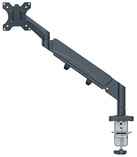 [ESS-64890089] Enkelvoudige monitorarm Leitz Ergo donkergrijs