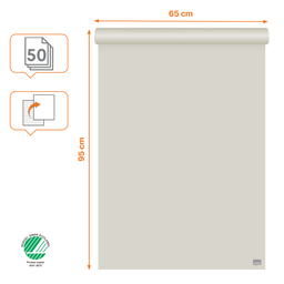 [ACCO-1915662] Papierblok voor flipchart Nobo standaard 65x95,5cm geruit/blanco 70gr 50vel