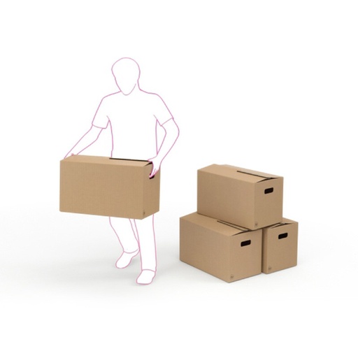 [VER-VERHUIS02] Verhuisdoos dubbele golf ft 492x306x360mm bruin (15)