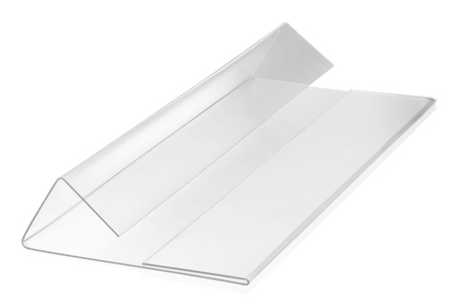 [DUR-116119] Etikethoes Durable Hard Cover 1/2 A5 liggend 210x74mm met vouw transparant