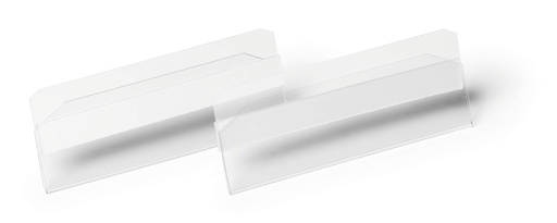 [DUR-118019] Etikethoes Durable Hard Cover 100x38mm zelfklevend transparant