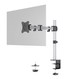 [DUR-509423] Enkelvoudige monitorarm Durable Select bureaubevestiging met klem&doorvoer zilver