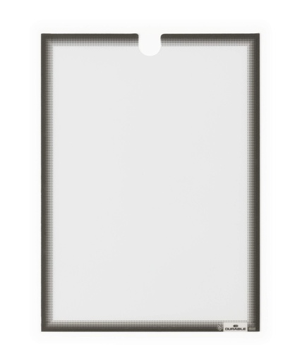 [DUR-400657] Ophangtas Durable A4 zelfklevend Antraciet/Grijs