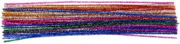 [TIM-B19007] Chenilledraad Bouhon 50cmx6mm glitter assorti (50)