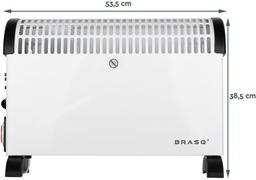 [TIM-8662601] Convector verwarming Brasq CH100 wit