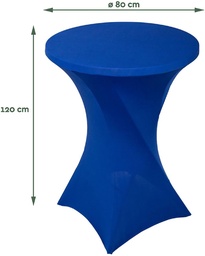 [TIM-8712609] Hoes voor statafel Brasq Ø80cm blauw