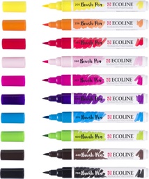 [TIM-1509813] Brushpen Talens Ecoline helder assorti (10)