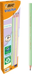 [TIM-518307] Potlood Bic Evolution Pastel HB pastel assorti (12)