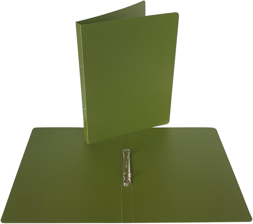 [TIM-366204] Ringmap Bronyl Nature PP A4 2 O-ringen 16mm rug 22mm kaki groen