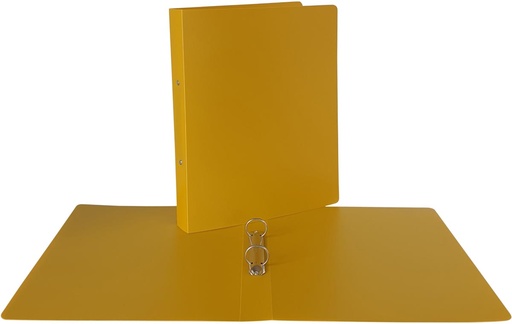 [TIM-366211] Ringmap Bronyl Nature PP A4 2 O-ringen 25mm rug 35mm mosterdgeel