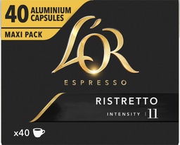 [TIM-4028490] Koffiecapsules Douwe Egberts L'Or Intensity 11 Ristretto (40)