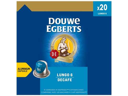 [TIM-4057027] Koffiecapsules Douwe Egberts Lungo Decaf (20)