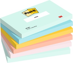 [TIM-6556BEA] Memoblok Post-it Notes Beachside 76x127mm 100vel assorti (6)