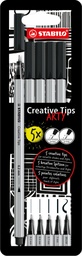 [TIM-895120] Viltstift Stabilo Creative Tips ARTY geassorteerde punten zwart (5)