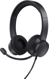 [TIM-25334] Headset Trust USB HS-260 noise cancelling zwart