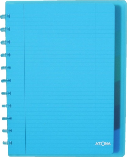 [TIM-A1385] Schrift Atoma PP A4+ seyès 120blz met kantlijn met 6 tabbladen en 5 showtassen assorti