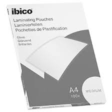 [ACCO-627309] Lamineerhoes Ibico Basics Medium Gloss A4 2x80 micron (100)