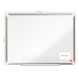 [ACCO-1915154] Whiteboard Nobo Premium Plus Staal magnetisch 60x45cm wit