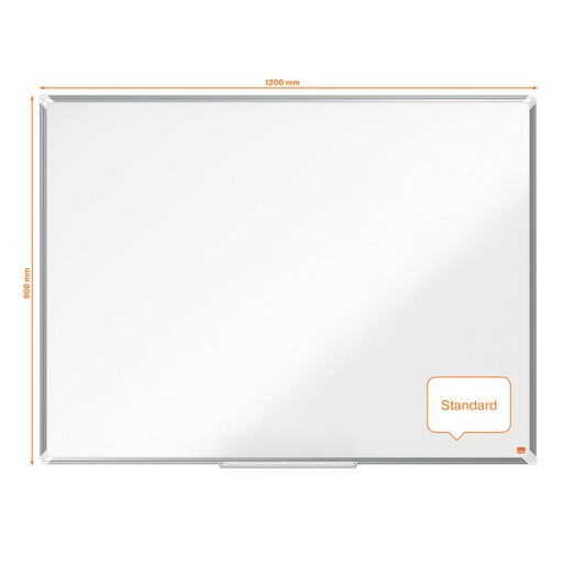 [ACCO-1915156] Whiteboard Nobo Premium Plus Staal magnetisch 120x90cm wit