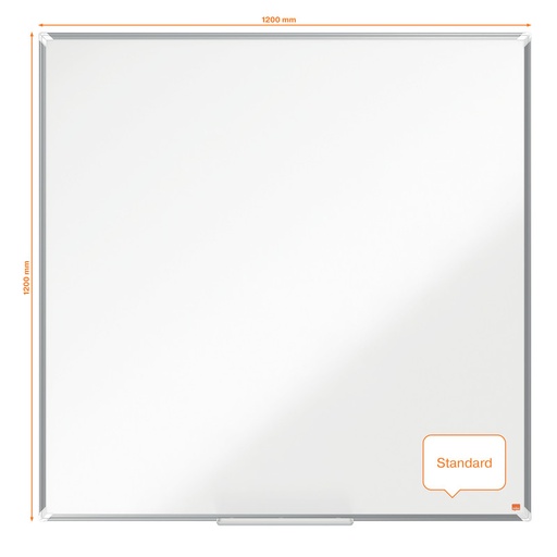 [ACCO-1915157] Whiteboard Nobo Premium Plus Staal magnetisch 120x120cm wit