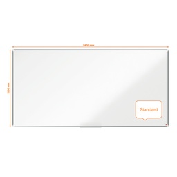 [ACCO-1915163] Whiteboard Nobo Premium Plus Staal magnetisch 240x120cm wit