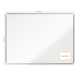 [ACCO-1915145] Whiteboard Nobo Premium Plus Emaille magnetisch 120x90cm wit