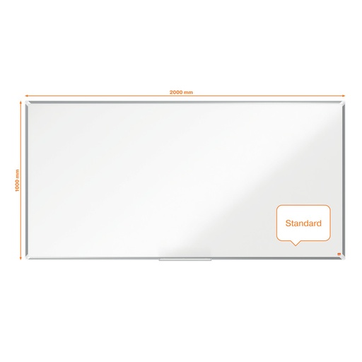 [ACCO-1915150] Whiteboard Nobo Premium Plus Emaille magnetisch 200x100cm wit