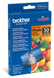 [BRO-BP71GP50] Fotopapier Brother Premium Plus Glossy 10x15cm 260g glanzend (20)