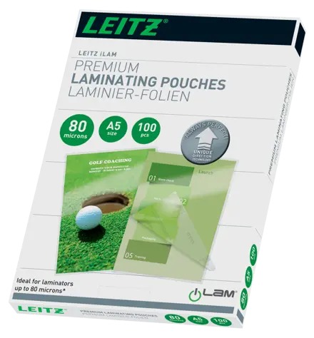 [ESS-74920000] Lamineerhoes Leitz iLam UDT A5 2x80µ glanzend (100)