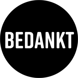 [TIM-014688] Etiket KP "Bedankt" Ø40mm (250)