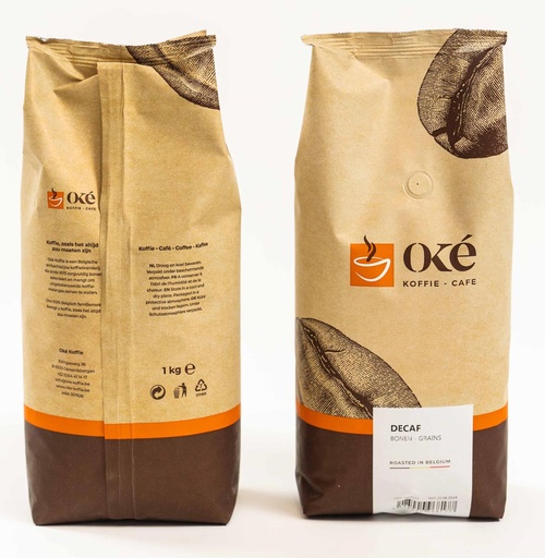 [TIM-765OKE] Koffie Oké Koffie Deca bonen 1kg