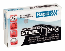 [ESS-24858300] Nietjes Rapid Stainless Steel Super Strong 24/8+ roestvrij staal (1000)