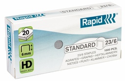 [ESS-24869100] Nietjes Rapid Standard 23/6 gegalvaniseerd (1000)