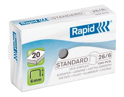 [ESS-24861300] Nietjes Rapid Standard 26/6 gegalvaniseerd (1000)