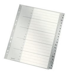 [ESS-12600000] Tabbladen Leitz PP A4 maxi A-Z 11-gaats grijs