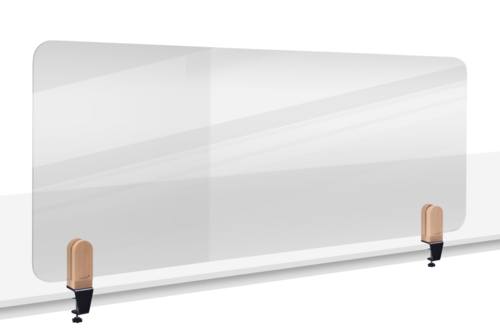 [LM-209712] Bureauscherm met klemmen Legamaster Elements 60x160cm Doorzichtig