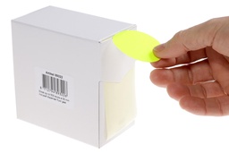 [TIM-89322] Etiketten rond Rillprint Ø50mm fluo geel (500)