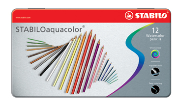 [TIM-1612-1] Kleurpotlood Stabilo Aquacolor assorti (12)