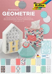 [TIM-48449] Motiefpapier Folia Geometrie 240x340mm 20vel