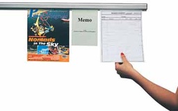 [TIM-7980900] Wandpresentatiesysteem Jalema grip-a-strip aluminium 90cm