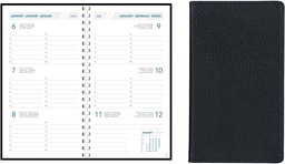 [AGE-2018P] Zakagenda Aurora Visuplan 20P Finesse 90x165mm zestalig zwart 2025 1 week/2 pagina's